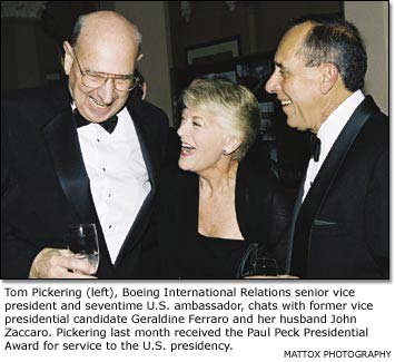 Pickering honored for service to presidency